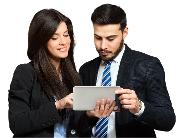 business-partners-outdoor-using-tablet