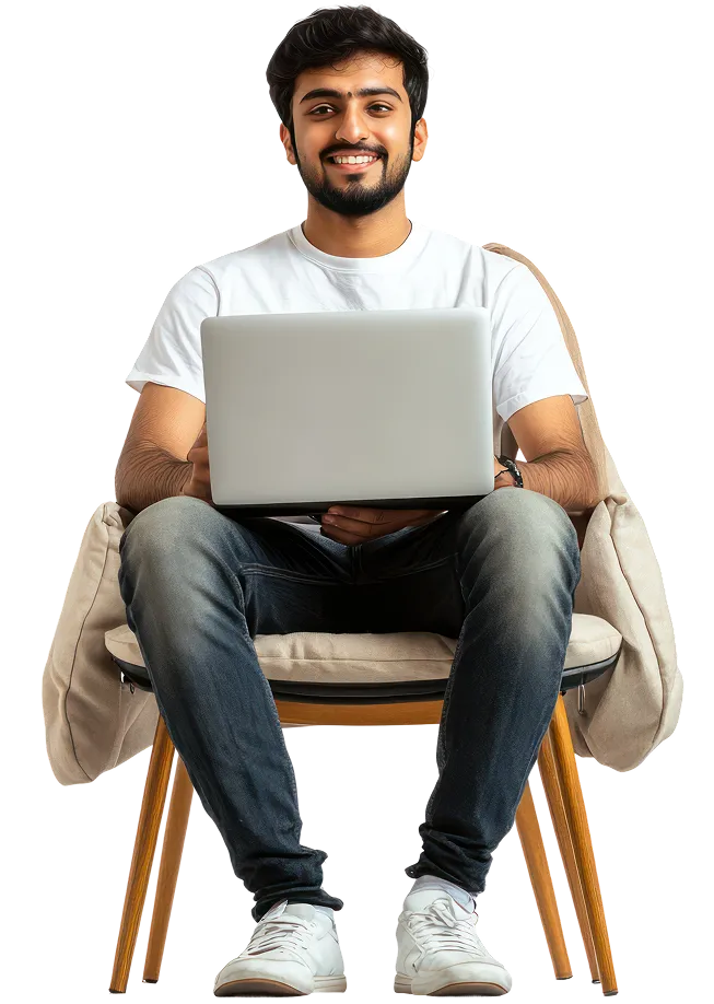 smiling-man-working-laptop